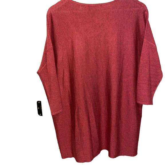 Kerisma Sweater Womens M/L Red Woolblend V-Neck Pocket Pullover Top Size Boxy - Picture 5 of 7